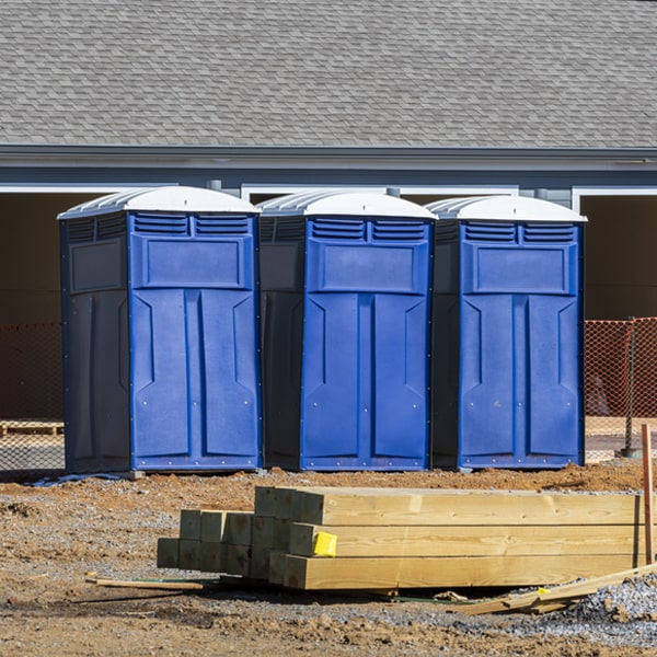 how often are the porta potties cleaned and serviced during a rental period in Otisville